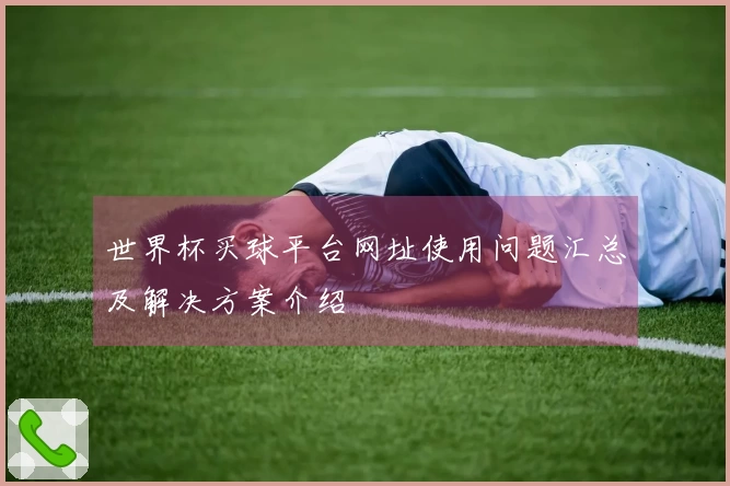 世界杯买球平台网址使用问题汇总及解决方案介绍